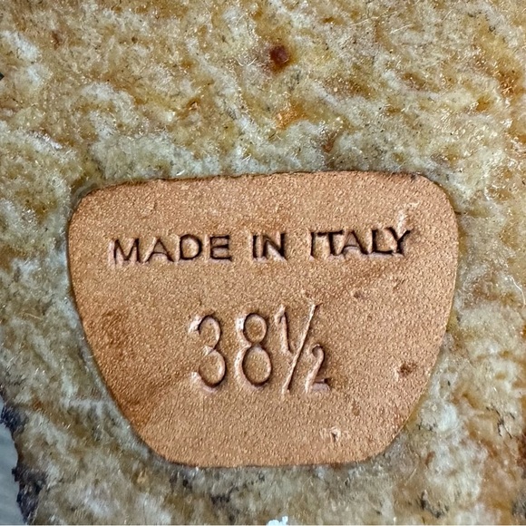 Authentic Chloé Brown Leather and Knit Fabric Wedge Ankle Boots - Picture 6 of 9